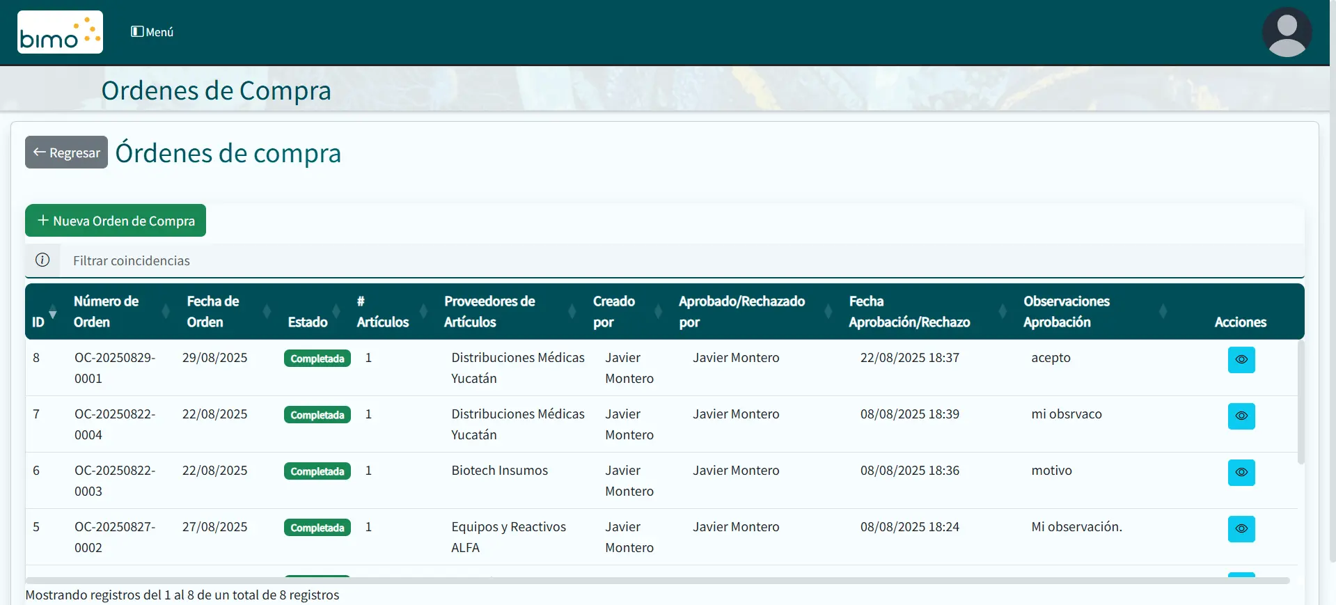 Sistema de Gestión de Inventario ERP - Imagen Sistema de Órdenes de Compra Automatizado